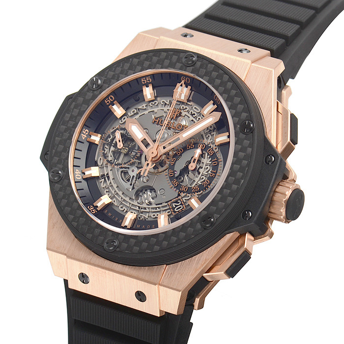 swiss replica Hublot King Power King Gold Carbon 701.OQ.0180.RX watches